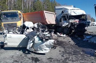 массовое ДТП 5 грузовиков погибший трасса Екатеринбург — Тюмень Свердловская область